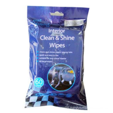 60PCS Interior Clean and Shine Wipes